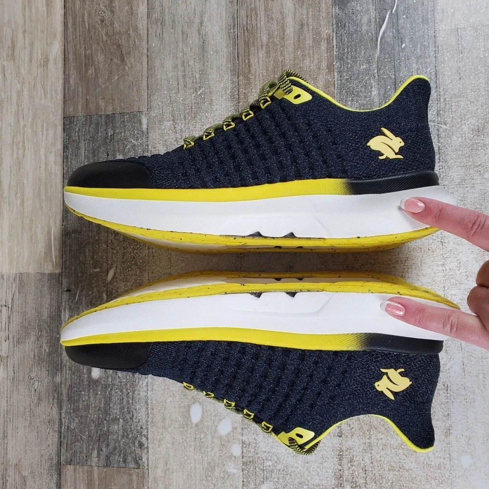 Rabbit Dream Chaser Mens Shoes Sz 13 Blasing‎ Yellow Lace Up Round Toe Sneakers